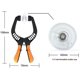 thumbnail image 2 of Stainless steel retro style exterior door lock for front door, high security, 2 of 5