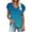 Blue, variant on Giftesty Womens Blouses and Tops Fashion Women's Summer V-Neck Short Sleeve Print Casual T-shirt Blouse