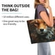 thumbnail image 2 of Balery Floral Fox Bolsa Tote Estilo Estético con Cremalleras, Bolsa de Hombro, Bolsa de Compras Grande y Plegable, 2 of 8