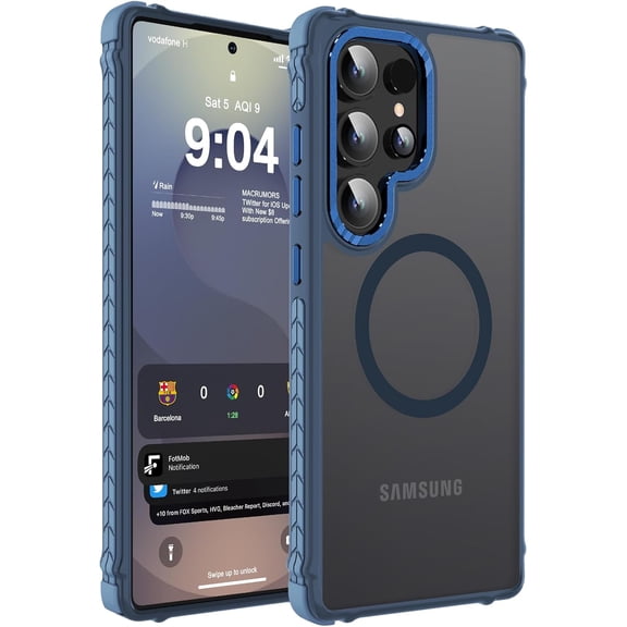 REQO Strong Magnetic Case for Samsung Galaxy S25 Ultra 6.9-Inch,[Compatible with Magsafe][Military Grade Drop Protection] Translucent Matte Shockproof Protective Phone Cover
