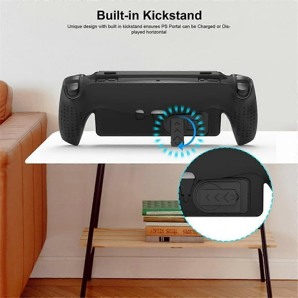 For Portal Handheld TPU Case with Foldable Stand Game Handheld Shockproof Multifunctional Protective Case