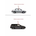 thumbnail image 2 of Passenger Right Side Front Door Window Door Glass Compatible with Mitsubishi Lancer 2002-2007 Models, 2 of 5