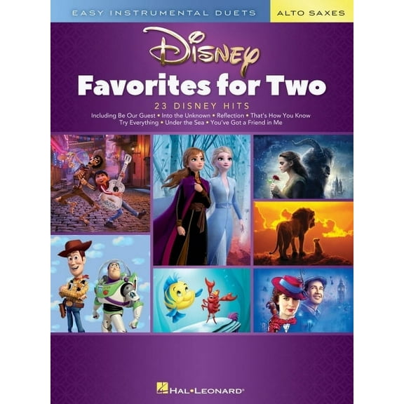 Disney Favorites for Two: Easy Instrumental Duets - Alto Sax Edition (Paperback) by Peter Deneff