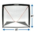 Brine 4ft Lacrosse Goal 4' x 4' x 4' with heavy duty flexible posts