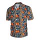thumbnail image 1 of Camiseta holgada, de secado rápido y con cuello para surfear y disfrutar de aventuras junto al mar: camisa con estampado playero para hombre, talla 3XL, color verde, 1 of 4