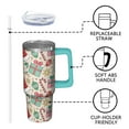 thumbnail image 3 of Christmas Day 30oz Tumbler with Straw and Handle, Holiday Santa Snowman Mug, Stainless Steel Insulated Cup, Winter Festive Gifts for Women Men, 3 of 5
