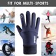 thumbnail image 3 of Ciclismo Guantes de bicicleta antideslizantes para deportes al aire libre correr motocicleta esquí (azul) Ehuebsd Para estrenar, 3 of 6
