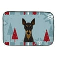 thumbnail image 1 of Carolines Treasures BB1736DDM Winter Holiday Min Pin Dish Drying Mat, 1 of 1