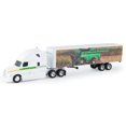 thumbnail image 1 of John Deere Semi Freightliner a escala 1:64 con remolque de cosechadora X9, 1 of 1