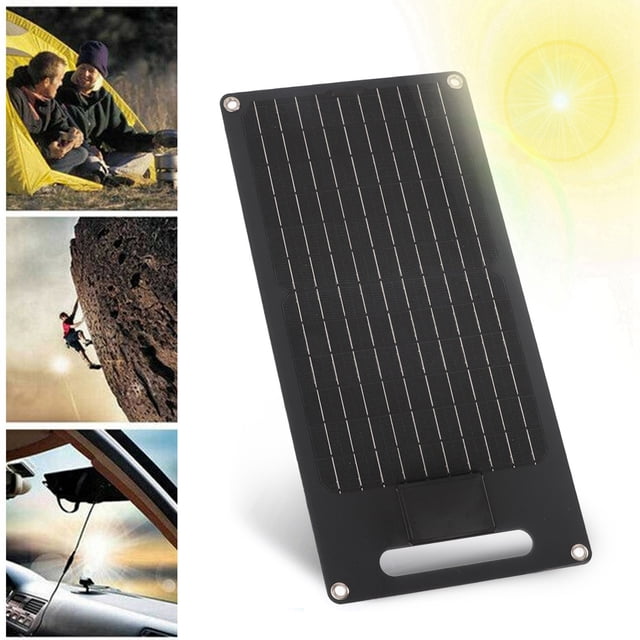 Panel Solar, Eficacia Alta Conveniente 50W Del Cargador Dual Del Panel Solar Del USB Para El Teléfono Móvil