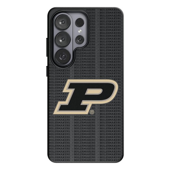 Keyscaper Purdue Boilermakers Text Backdrop Galaxy Magnetic Bump Case