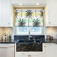 thumbnail image 6 of Coolnut Palm Tree Kitchen Curtains 2 Panels, UV Protected Tier Curtains Half Window Curtains Kitchen Tiers for Guest Room Bathroom Sink Laundry Room Basement,36 x 27 Inch, 6 of 7