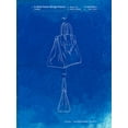 thumbnail image 2 of Borders, Cole 12x14 Black Ornate Wood Framed with Double Matting Museum Art Print Titled - PP430-Faded Blueprint Jean Paul Gaultier Handbag Patent Poster, 2 of 4