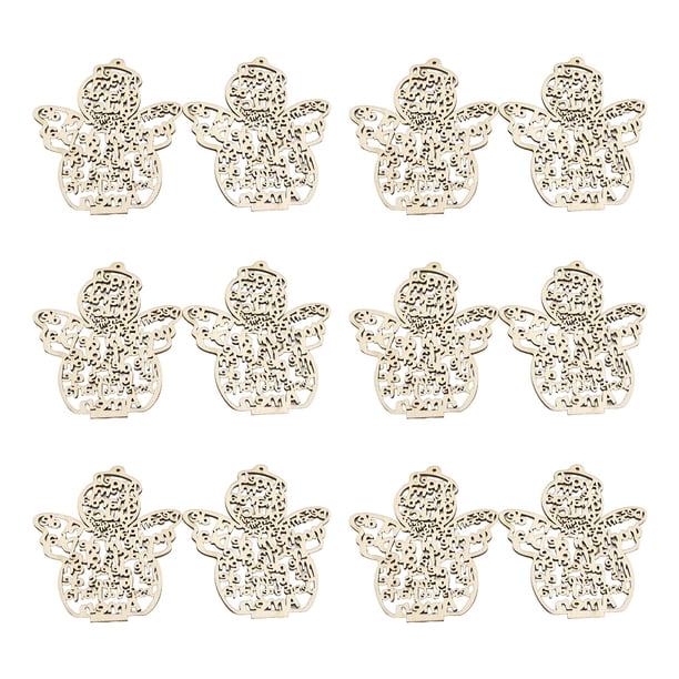 Kearding Paquete de 12 accesorios de decoración de para habitación, artesanía en forma de ángel, adorno para el hogar, suministros de Kits de decoración para fiestas Kearding HA062647-00