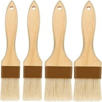4Pcs Pastry brushes,Easy Clean Butter Brushes,Reusable Cooking Tool for Kitchen,Durable Bristle Food Brush for Oil,Sauce,BBQ(2 Size)