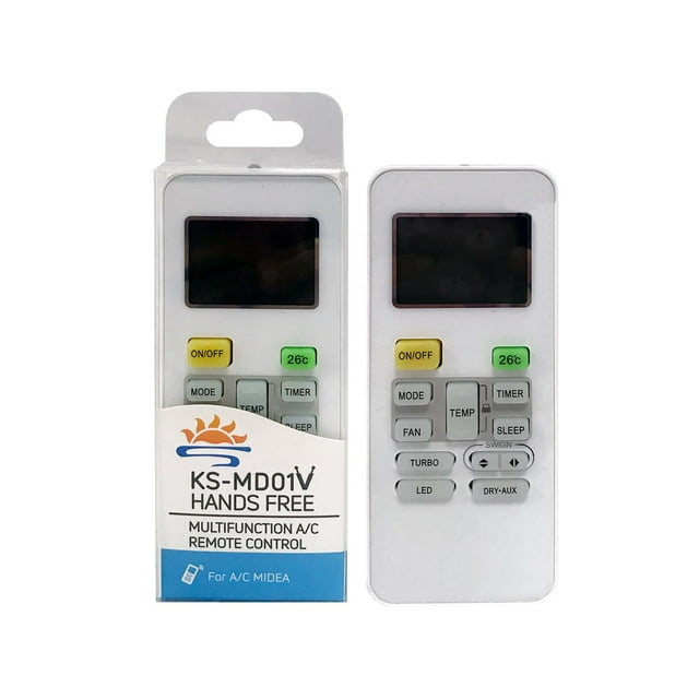 Dsscvnef Télécommande Universelle pour Climatiseur K S MD01V MD02V Compatible avec Unités AC Multiples Installation Facile Construction Durable