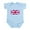 Sky Blue, variant on CafePress - Union Jack Body Suit - Baby Light Bodysuit, Size Newborn - 24 Months