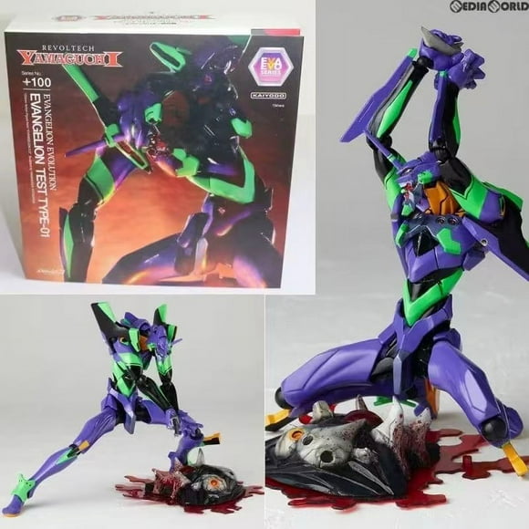 Revoltech Yamaguchi : No.100 Evangelion Evolution EVA Unit 01 Action Figures Adult Kids Figure Gift