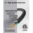 thumbnail image 3 of Cable de extensión PLUGTUL de 25 pies, 12/3, 3 salidas, calibre 12, impermeable, 3 of 6