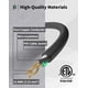 thumbnail image 3 of Cable de extensión PLUGTUL de 25 pies, 12/3, 3 salidas, calibre 12, impermeable, 3 of 6