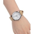 thumbnail image 2 of Women's Geneva Japanese Movement Silver-Tone Wood Look Faux Leather Band Watch, 2 of 4