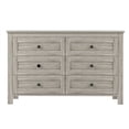 thumbnail image 6 of Glavbiku Retro Farmhouse Wooden 6 Drawer Dresser ,Storage Cabinet for Bedroom,Anitque Gray, 6 of 10