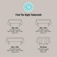 thumbnail image 2 of Daisy Stripe Tablecloth Single Pack Blue 60"x84", Elegant and Functional, Perfect for Kitchen Dining Room Decor, 2 of 5