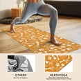 thumbnail image 4 of Yellow Puppy Dog Food Footprints Hot Yoga Mat Towel Non Slip for Hot Yoga - Quick-Drying Yoga Mat Cover with 4 Corner Pockets with Travel Bag - Hot Yoga Towel Non Slip 74"x26", 4 of 6