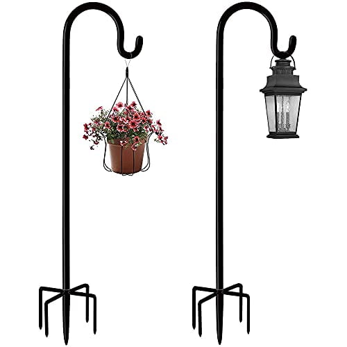 XCH Shepherd Hook Plant Hanger Bird Feeder Pole Garden Hook