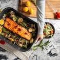 thumbnail image 6 of Granite Ware 21 in Oven Rectangular Roaster with lid. (Speckled Black) - Accommodates up to 25 lb poultry or roast., 6 of 7