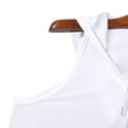 thumbnail image 4 of FRSASU Men's T-Shirt Sheer Mesh Fishnet Sleeveless Undershirt Hollow Out See Through Hooded Tank Top White, 4 of 9