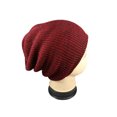thumbnail image 2 of Leaveforme Men Beanie Hat Solid Color Striped Autumn Winter Brimless Knitting Cap for Outdoor, 2 of 8