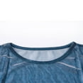 thumbnail image 4 of Femmes Transparentes Casual Crop Tops Manches Courtes T-Shirt Blouse Tops, 4 of 5