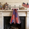 thumbnail image 6 of 4Th Of July Patriotic Decorations Wreath Bow For Wreath Gnomes Ornaments Tree Topper Bows For Patriotism Independence Day Memorial Day Veterans Day Front Door Indoor Outdoor Decor, 6 of 7