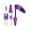 Purple, variant on Kokovifyves 4D Waterproof Fiber Colored Mascara for Women, Non-Clumping Longwear, Volumizing Curling & Defining Eyelash Makeup，10g