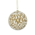 thumbnail image 1 of Holiday Time 4 pack Christmas Warm Wishes Botanical Print Ball Ornament, Brown, 1 of 4