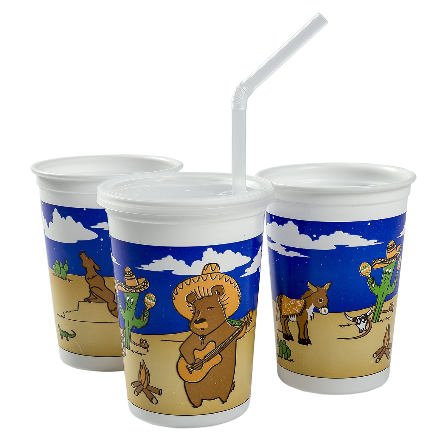 Carnival King 16 oz Poly Paper Lemonade Cup 1000/Case Free Ship USA *48 Only 