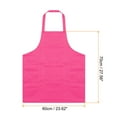 thumbnail image 2 of Kitchen Cooking Aprons Polyester Art Aprons Pottery Apron Artist Painting Apron Pink, 2 of 5