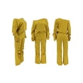 thumbnail image 6 of Cenuakty Women Fall Pants Outfits Solid Color Ripped Oblique Shoulder Long Sleeve Loose Sweatshirts Tops Pants 2 Pieces Clothes Set, 6 of 8