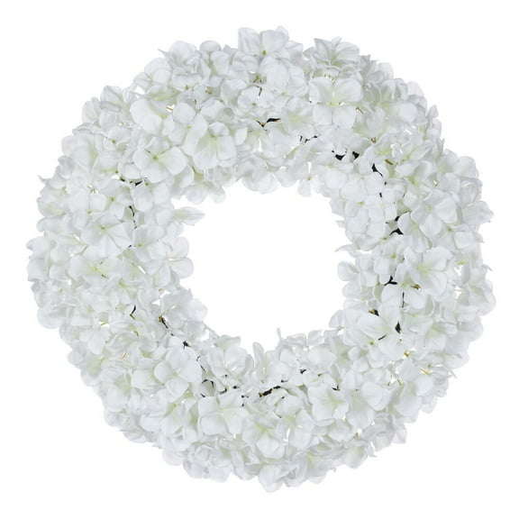20" Real Touch White Hydrangea Wreath
