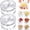 2 pcs, variant on Garlic Twister Mincer, Food-Grade Plastic Clear Manual Garlic Mincer Crusher Tool for Garlic, Ginger, Onion, Herbs and Nuts