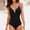 Black, variant on pstuiky Women Bathing Suits, Women'S Plus Size Swimwear Solid Sanibel Sweetheart Neckline One Piece Swimsuit