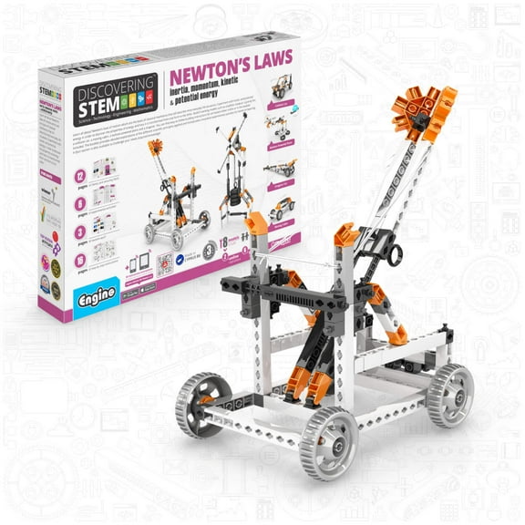 Engino- STEM Toys, Construction Toys for Kids 9 , Newton's Laws STEM Kit