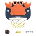 thumbnail image 2 of Aro de baloncesto de succión perfecl con accesorios de pelota inflable Juguete de pared ejercicio Azul oscuro, 2 of 8