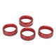 thumbnail image 2 of 4 piezas Anillo de interruptor de CA Aleación de aluminio Elegante Cubierta de botón de consola central a prueba de óxido Reemplazo para Tacoma 2016-2022 Rojo, 2 of 10
