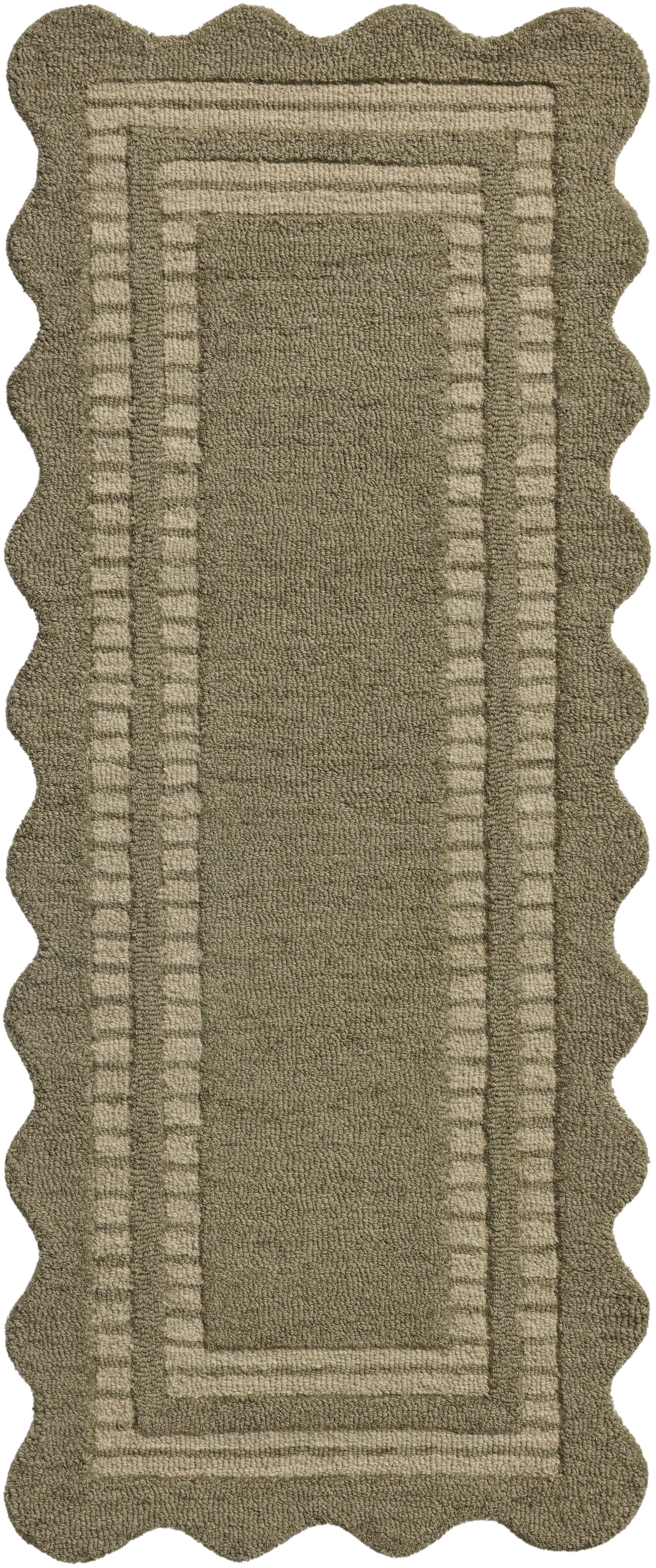 Chris Loves Julia x Loloi Scottie Olive / Pebble 7'-9" x 9'-9" Area Rug