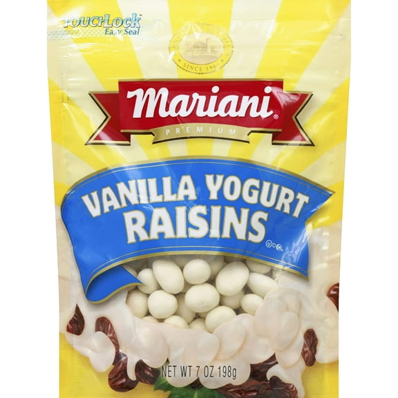 Mariani Sweetened Yogurt Coated Raisins  7 oz Pack of 3