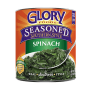Glory Foods Canned Seasoned Spinach, 27 oz