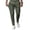 Army Green, variant on Men's Slim Fit Casual Pants, Elastic Waist Drawstring Solid Color Business Trousers for Office, Travel and Formal Casual,Camel,L