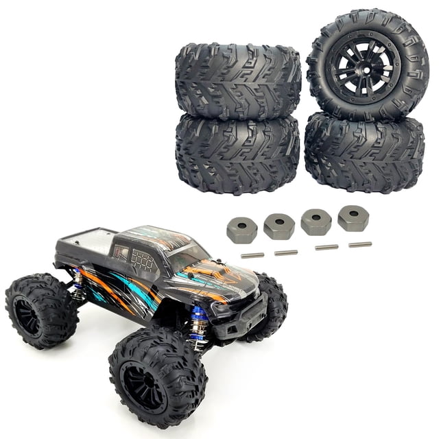 4 piezas 1:12 escala RC Neumáticos perfke Neumáticos de nieve para coches RC
